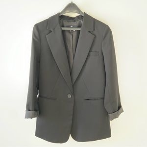 Black H&M single breasted Blazer size 6
